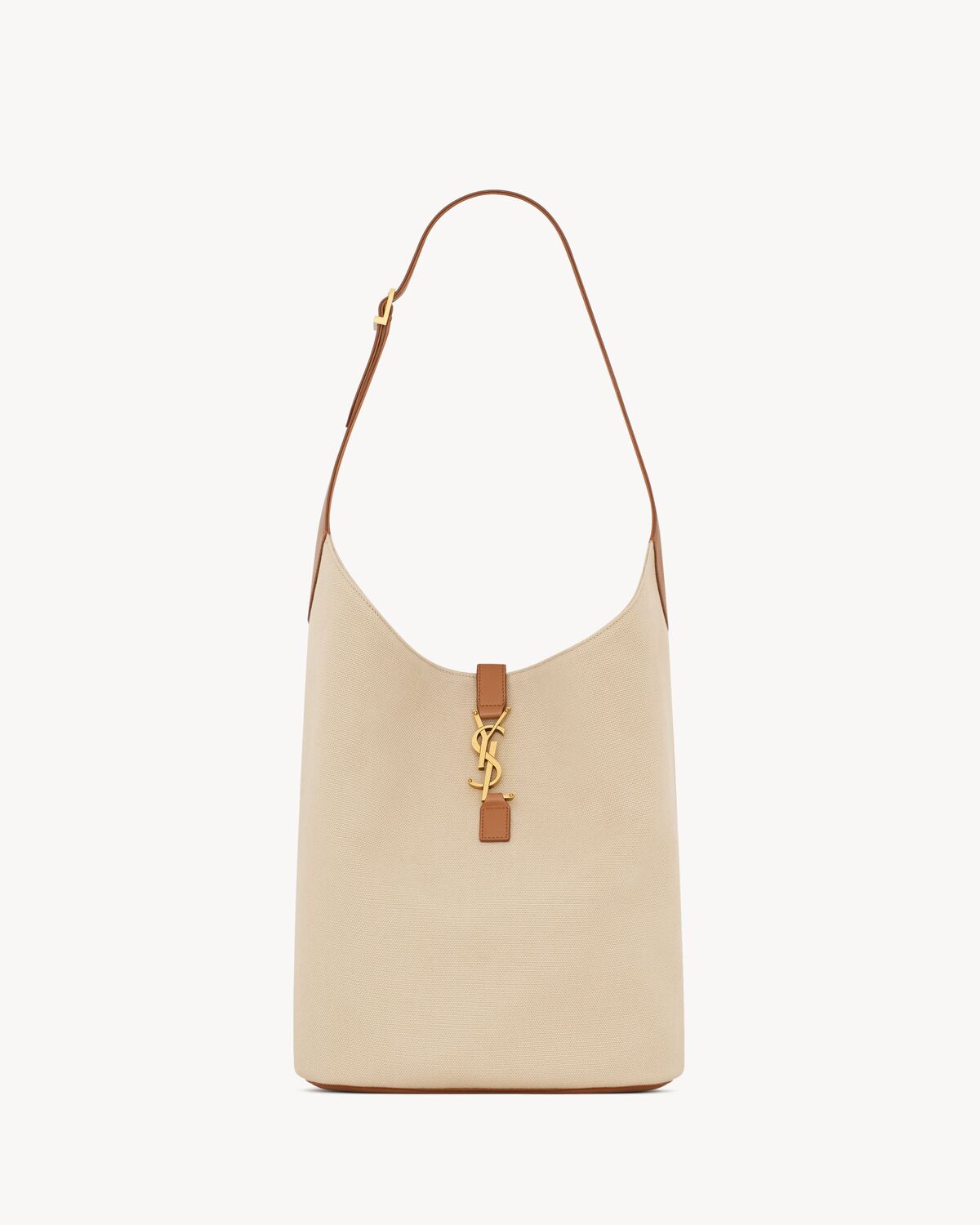 YSL LE 5 À 7 hobo in canvas and leather - Image 1